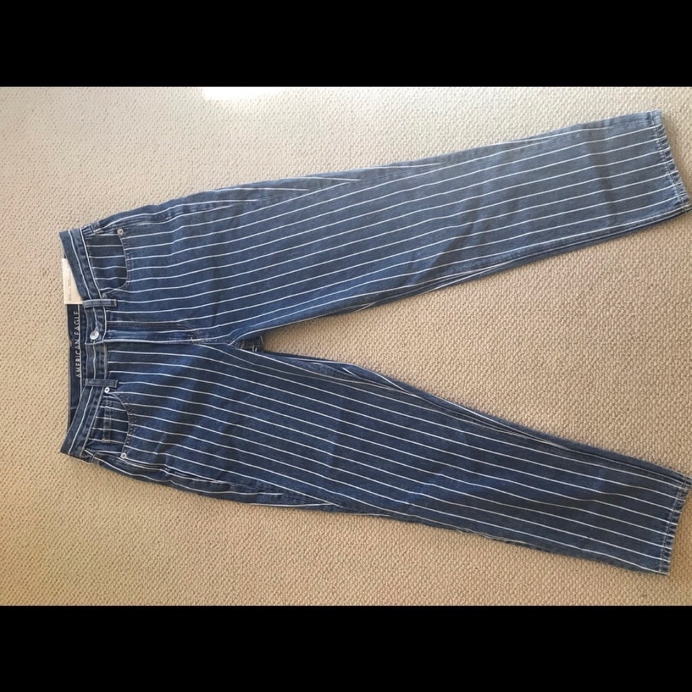 American Eagle striped jeans